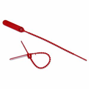 Lacre Plástico para Malote Espinho Peixe 16cm Vermelho TS1EPVM Rigoran - 100UN