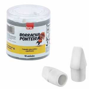 Borracha Ponteira Branca BO0010 Brw - 48UN