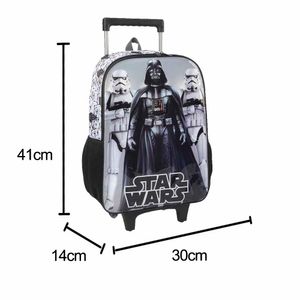 Mochila de Rodinhas Star Wars Branco IC38162ST Luxcel - UN