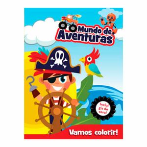 Livro Infantil Colorir Mundo de Aventuras I026 Dcl - UN
