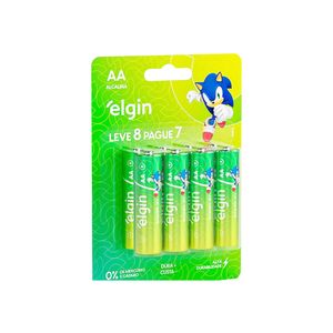 Pilha AA Energy Alcalina Leve 8 pague 7 2343 Elgin - 8UN