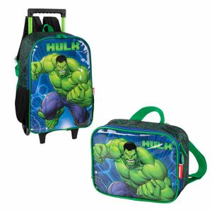 Kit Hulk Mochilete + Lancheira Verde 05 Asp - 2UN
