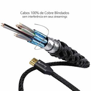Cabo HDMI 8K 2,1V 2 Metros FHB2 367181 Fitter tech - UN
