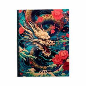 Caderno Capa Dura Universitário 80 Folhas Flow 68749 Jandaia - 5UN