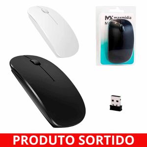Mouse Sem Fio 1600DPI  Preto MAX-MOU7 Maxmidia - UN