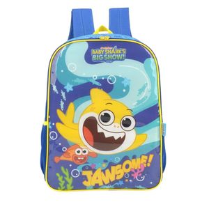 Mochila Infantil Baby Shark Amarelo IS37461BS Luxcel - UN