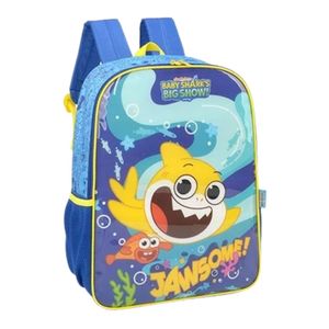 Mochila Infantil Baby Shark Amarelo IS37461BS Luxcel - UN
