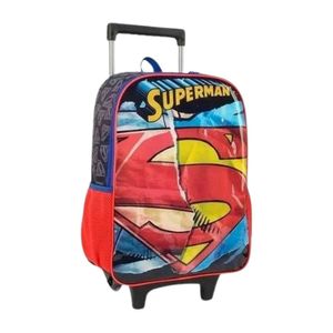 Mochila de Rodinhas Vermelho Superman IC37892SM Luxcel - UN